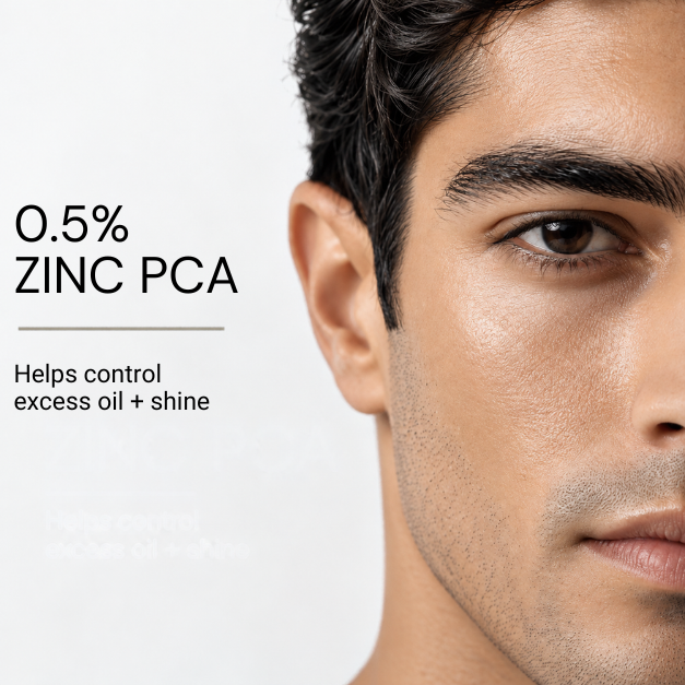 Zinc PCA — matte skin detail