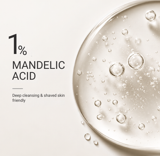 Mandelic Acid — macro texture / droplet