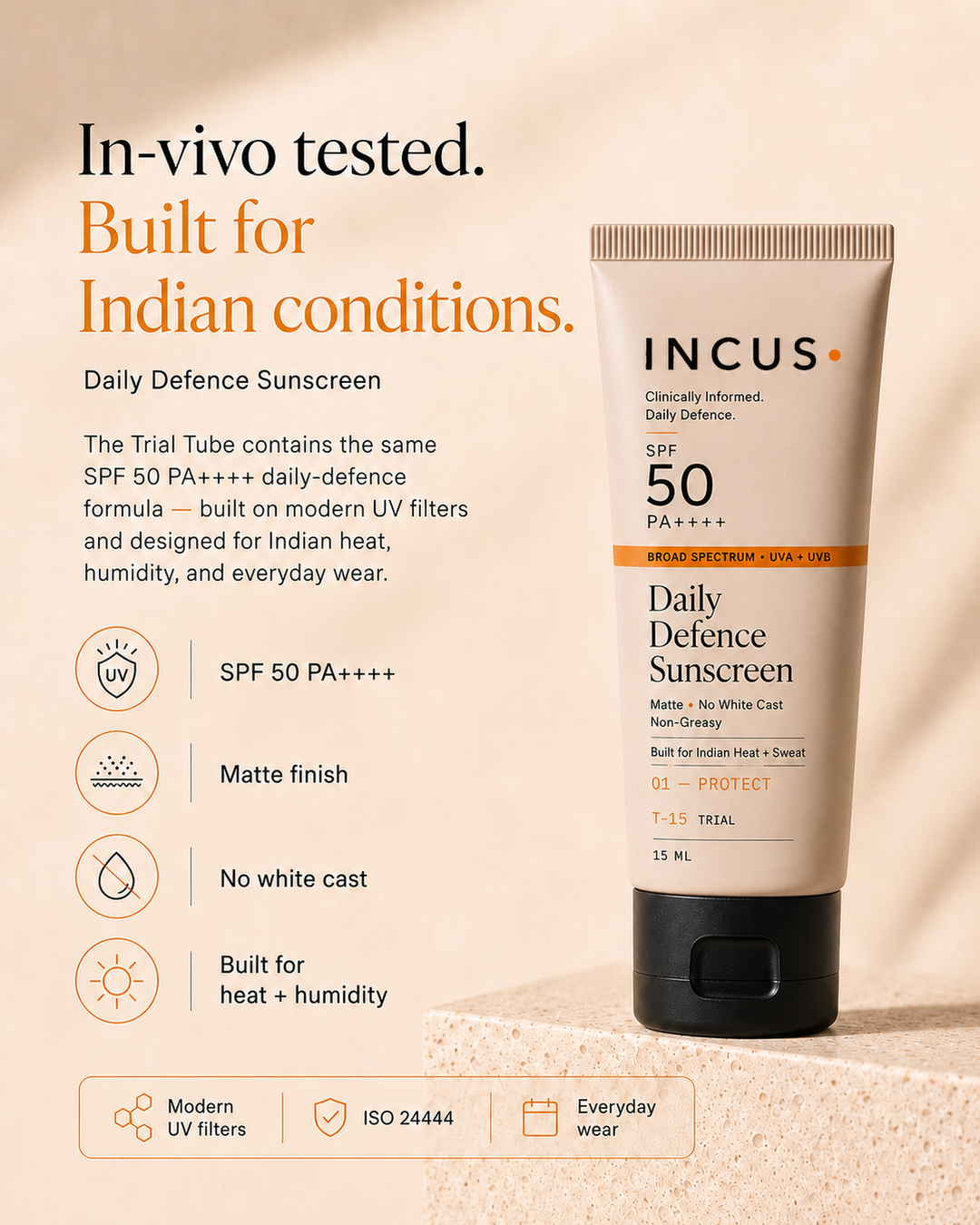 Daily Defence Sunscreen Trial Tube