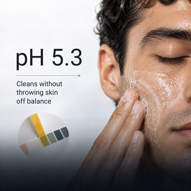 pH 5.3 — gel on skin, strip test