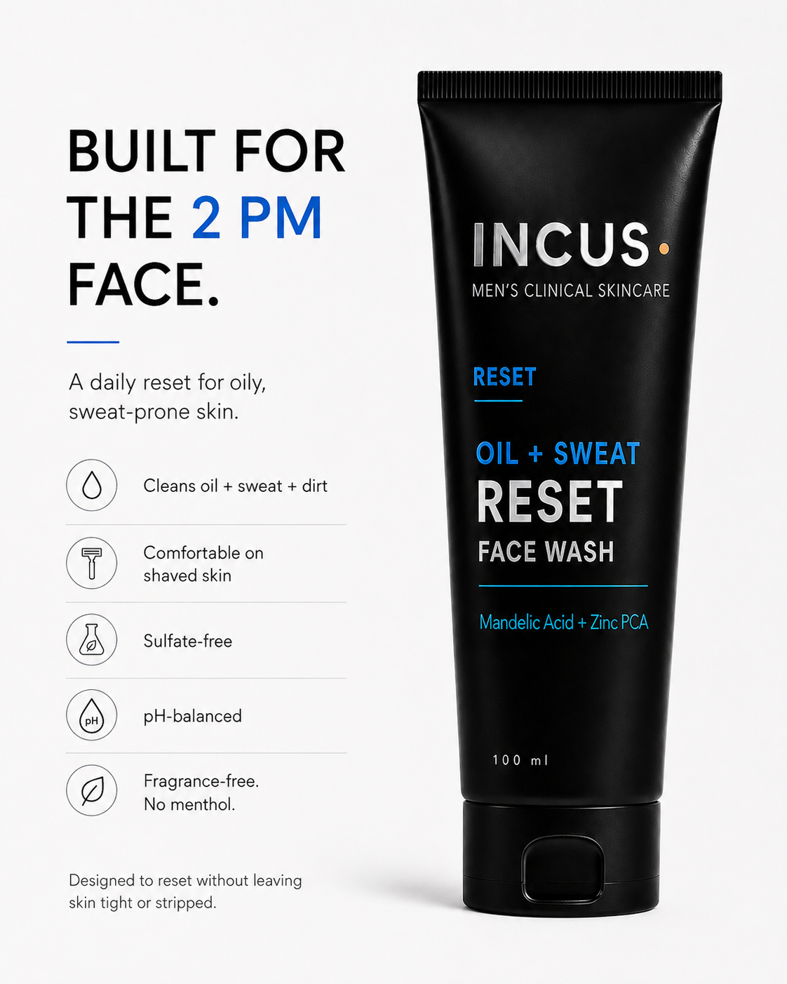 Oil + Sweat Reset Face Wash
